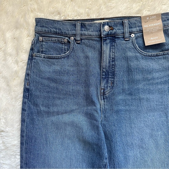 Madewell Jeans The Tall '90s Straight in Rondell Wash: Crease Edition 29T NWT - Picture 6 of 12